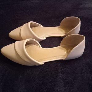 Qupid Cream Flats
